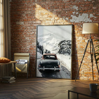 Arthur Bechtel Timeless Motors – Mercedes 190 SL Snowy Mountain Wall Décor Poster