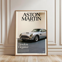 Aston Martin DB5 Vantage Wall Poster – Everlasting Refinement Heritage Wall Print