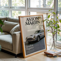 Aston Martin DB5 Vantage Wall Poster – Everlasting Refinement Heritage Wall Print