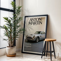 Aston Martin DB5 Vantage Wall Poster – Everlasting Refinement Heritage Wall Print