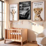 Aston Martin DB5 Vintage Wall Art – Rainy City Classic Car Photo