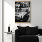 Aston Martin DB5 Vintage Wall Art – Rainy City Classic Car Photo