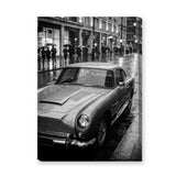 Aston Martin DB5 Vintage Wall Art – Rainy City Street Photograph