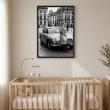 Aston Martin Fashion Photography Vintage Wall Art – European City Scene