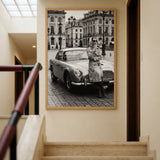 Aston Martin Fashion Photography Vintage Wall Art – European City Scene