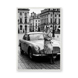 Aston Martin Fashion Photography Vintage Wall Art – European City Scene