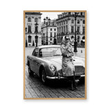 Aston Martin Fashion Photography Vintage Wall Art – European City Scene