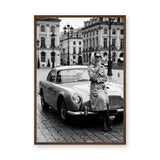 Aston Martin Fashion Photography Vintage Wall Art – European City Scene