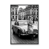 Aston Martin Fashion Photography Vintage Wall Art – European City Scene