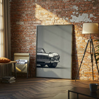 Aston Martin Nostalgic Car Front View Décor Poster | Timeless Car Wall Poster