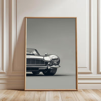 Aston Martin Nostalgic Car Front View Décor Poster | Timeless Car Wall Poster