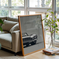 Aston Martin Nostalgic Car Front View Décor Poster | Timeless Car Wall Poster