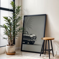 Aston Martin Nostalgic Car Front View Décor Poster | Timeless Car Wall Poster