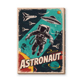 Astronaut Retro Pop-Art Wall Art – Vintage Sci-Fi Space Poster Design