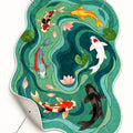 Asymmetric Retro Irregular Area Rug – features