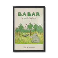 Babar le petit éléphant Retro Print | Iconic French Children's Wall Print