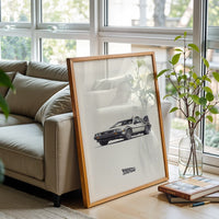 Back to the Future DeLorean Retro Décor Poster – Timeless Movie Car Home Wall Décor