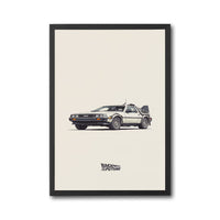 Back to the Future DeLorean Retro Décor Poster – Timeless Movie Car Home Wall Décor
