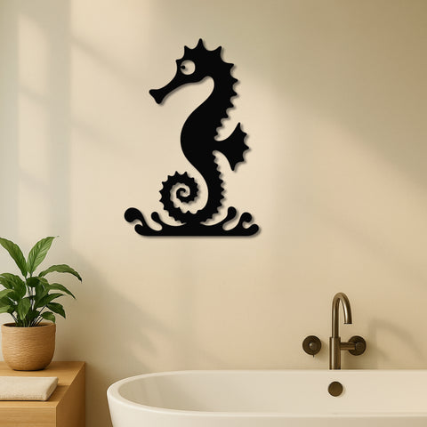 Sea Horse Metal Wall Art