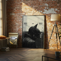 Batman Cinematic Silhouette Print | Dark Knight Wall Poster