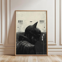 Batman Cinematic Silhouette Print | Dark Knight Wall Poster