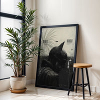 Batman Cinematic Silhouette Print | Dark Knight Wall Poster