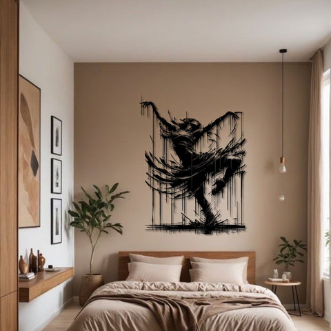 Dance In Rain Metal Wall Art