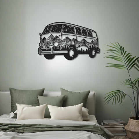 Roadtrip Van Metal Wall Art