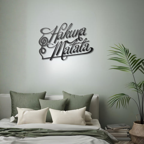 Hakuna Matata Metal Wall Art Decor
