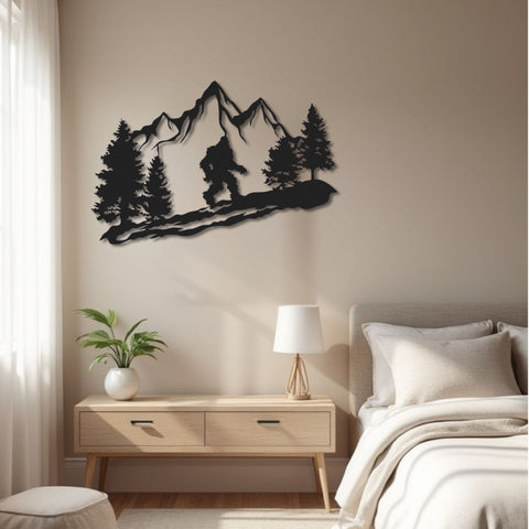 Sasquatch Metal Wall Art