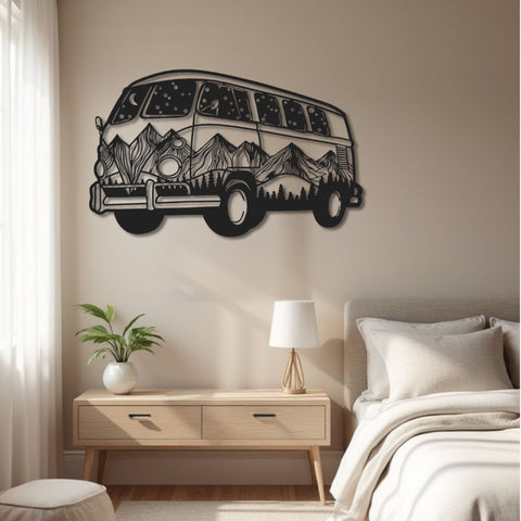 Roadtrip Van Metal Wall Art
