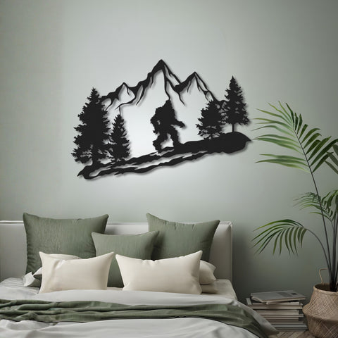 Sasquatch Metal Wall Art