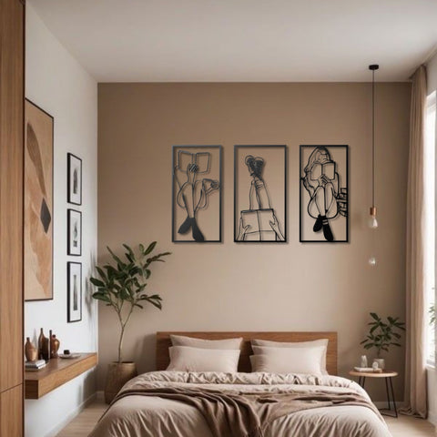 Metal Minimalist Wall Art Gifts for Book Lovers