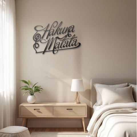 Hakuna Matata Metal Wall Art Decor