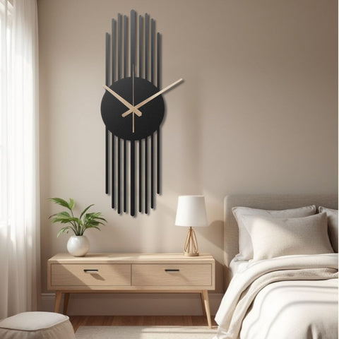 Large Metal Wall Clock for Living Room