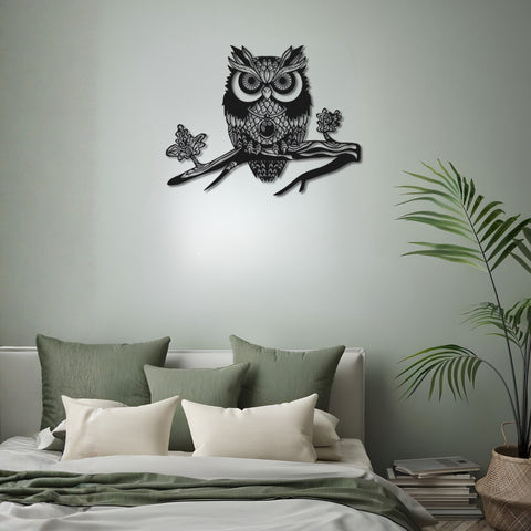 Owl Metal Wall Art