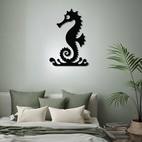 Sea Horse Metal Wall Art