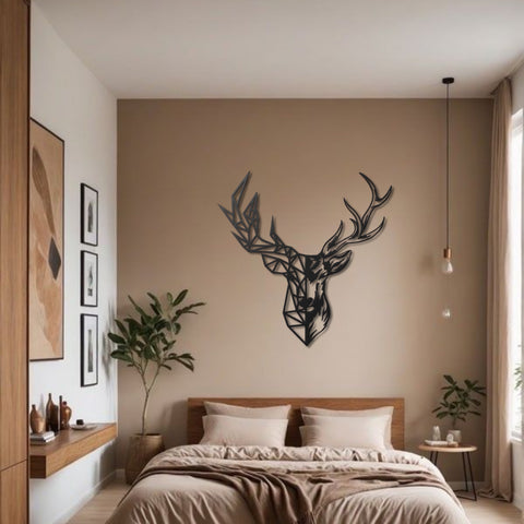 Deer Head Metal Wall Art