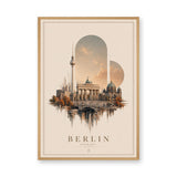 Berlin Cityscape Vintage Wall Art – Germany Travel Poster Print