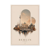 Berlin Cityscape Vintage Wall Art – Germany Travel Poster Print