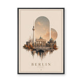 Berlin Cityscape Vintage Wall Art – Germany Travel Poster Print