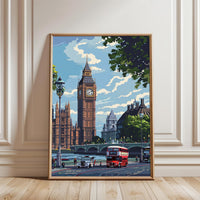Big Ben London Cityscape Aesthetic Wall Décor Wall Poster Print