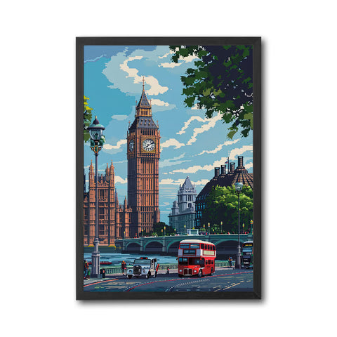 Big Ben London Cityscape Aesthetic Wall Décor Wall Poster Print