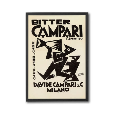Bitter Campari Nostalgic Décor Poster Wall Print – Retro Italian Aperitivo Print