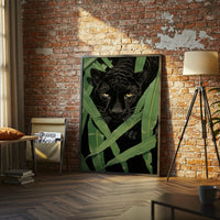 Black Panther Jungle Wall Print Wall Poster – Aesthetic Wildlife Print for Home Decor