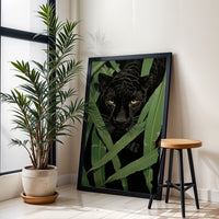 Black Panther Jungle Wall Print Wall Poster – Aesthetic Wildlife Print for Home Decor