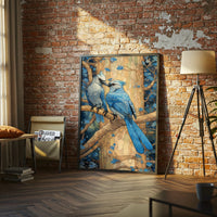 Blue Birds on Tree Aesthetic Wall Print Décor Poster Print