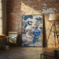 Blue Jays Illustration Aesthetic Home Art Décor Poster Print