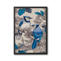 Blue Jays Illustration Aesthetic Home Art Décor Poster Print