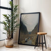 BMT 216A Aston Martin Cinematic Mountain Landscape Wall Print Décor Poster